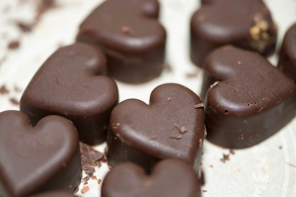 Be Loving - Peanut Butter and Chocolate Hearts