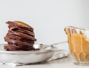 Be Divine - Chocolate Espresso Peanut Butter Pancakes