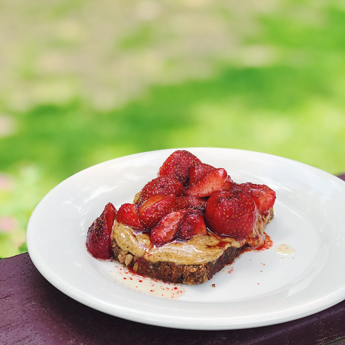 Buttery Strawberry & Almond Toast