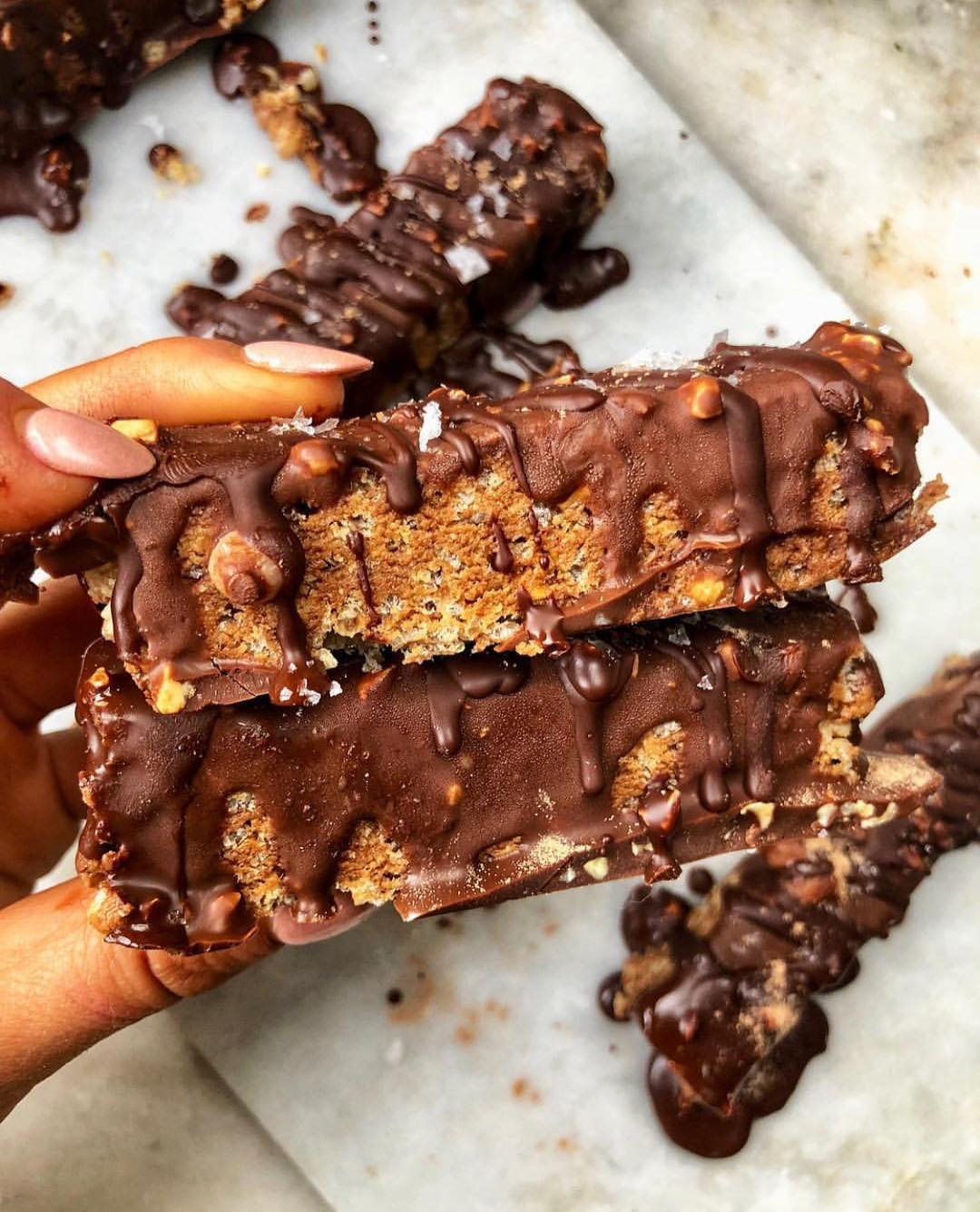 Protein Chocolate Sunflower Butter Bars